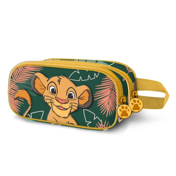Lion King 3D Green Double Pencil Case