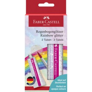 2 Tubes Rainbow Glitter
