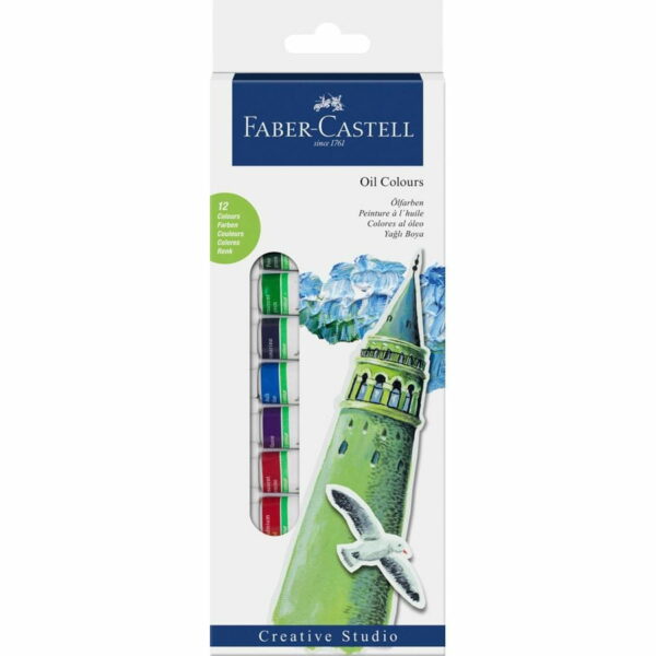Starter set Oil colours, wallet of 12, 12x 12 ml tube