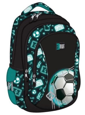 15inch ST Right Backpack - Neon Football