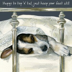 Smooth Hair Jack Russell Greeting Card – Top and Tail