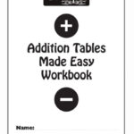 addition tables made easy workbook