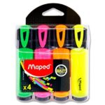 maped fluo'peps pkt.4 highlighters