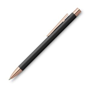 Neo Slim Ballpoint Pen Black Matt with Rose Gold M