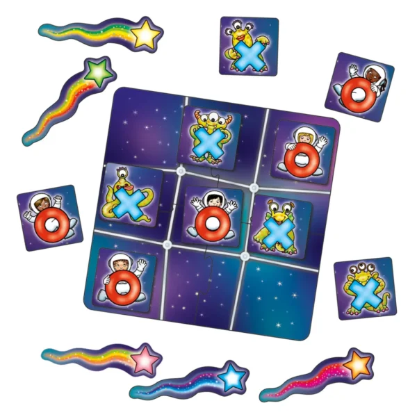 orchard toys astronauts & crosses mini game