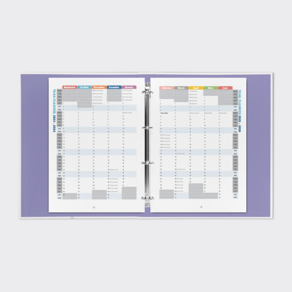 teacher record book 4 ring binder