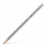 jumbo grip graphite pencil, b, silver