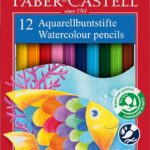 classic colour watercolour pencils, cardboard wallet of 12