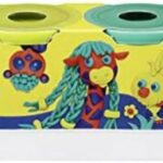 play doh 4 pack of wild non toxic colors (dark blue, bright green, green, orange)