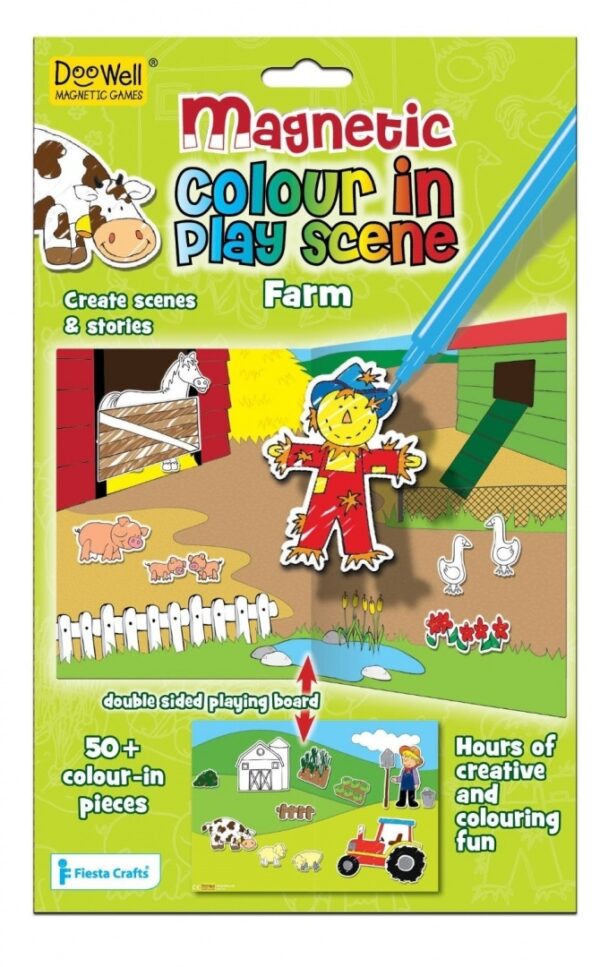 magnetic colour in play scene farm