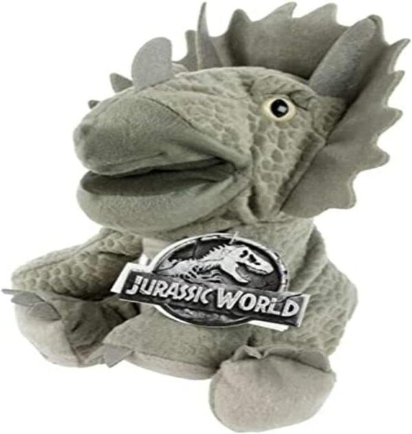 jurassic world triceratops hand puppet peluche 25cm