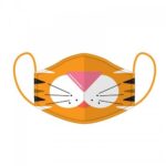 large cutiemals tiger medical face cover
