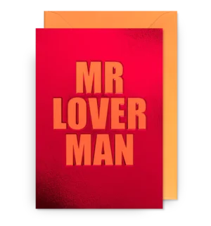 mr lover man greeting card