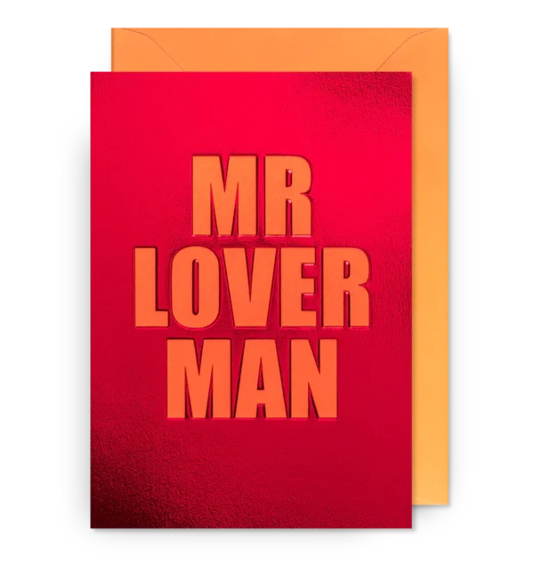 mr lover man greeting card