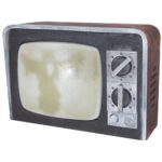 broken tv with sound prop