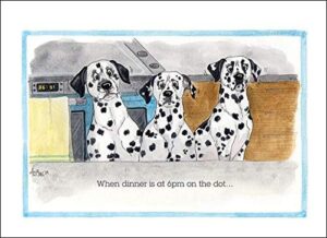 6pm on the dot greeting card
