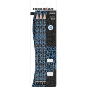 Pencil set Neon Blue/Black