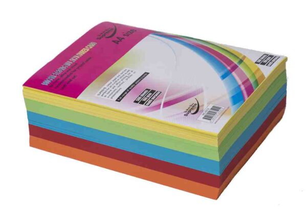 500 160gsm a4 strong multicoloured card