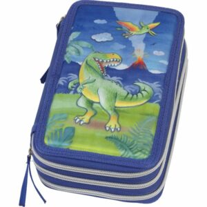 Dinosaur Triple Pencil Case