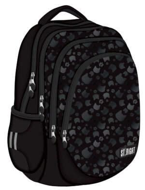 BACKPACK 17IN BLACK CATS