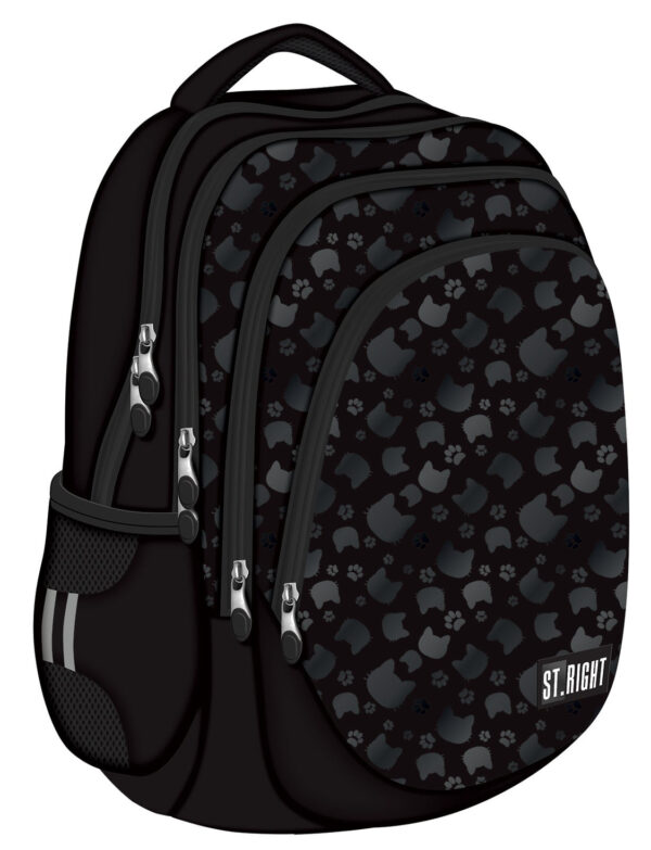 BACKPACK 17IN BLACK CATS