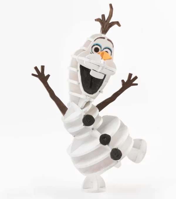 incredibuilds disney frozen olaf 3d wood model and book
