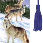 wolves 3 d bookmark