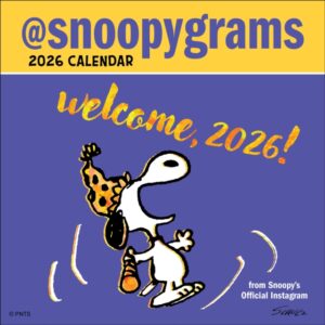 Peanuts®: @Snoopygrams 2026 Mini Wall Calenda