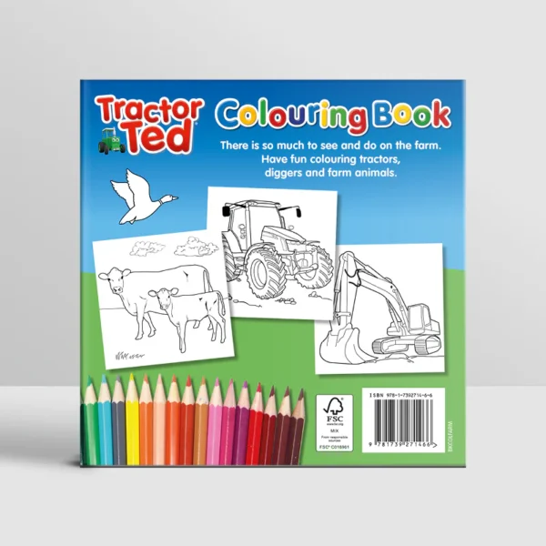 tractor ted farm fun colouring book