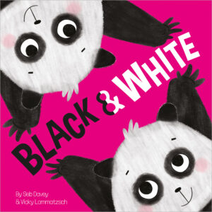 black and white