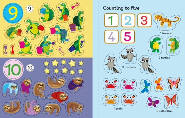 first sticker book 123