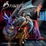 dragons by anne stokes wall calendar 2024 (art calendar)