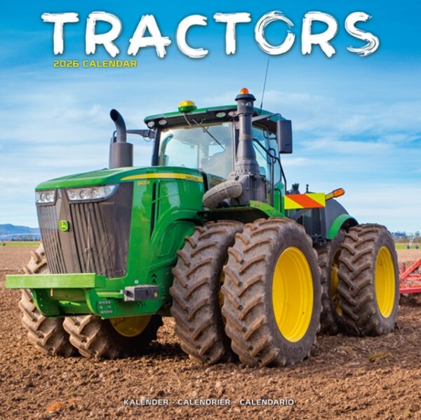 Tractors Calendar 2026 Square Wall Calendar - 16 Month