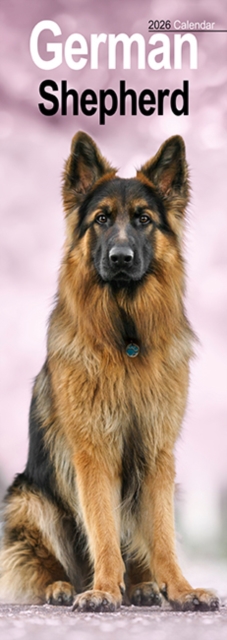 German Shepherd Slim Calendar 2026 Dog Breed Slimline Calendar - 12 Month