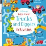 wipe clean trucks and diggers activities