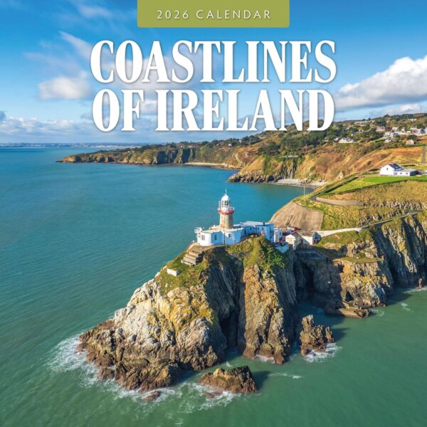 coastlines of ireland 2026 square wall calendar