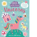 big sticker activity: unicorns