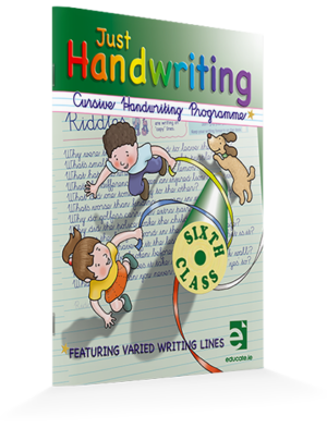 just handwriting cursive 6th class