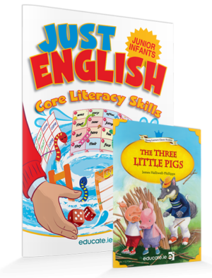 just english *junior infants + free novel the three little pigs