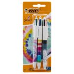 3x bic 4 colour penstie dye