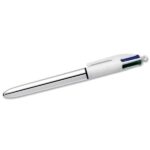 bic 4 colour shine silver pen