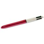 bic 4 colour shine pink pen