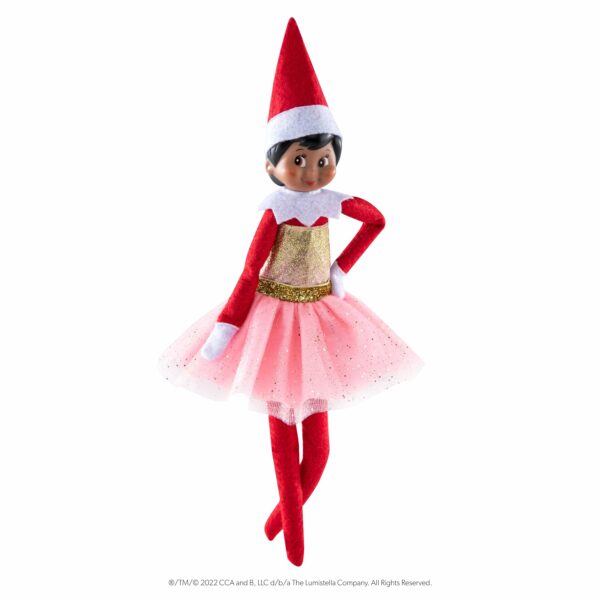 Claus couture collection pink sparkle party dress (scout elf clothes)