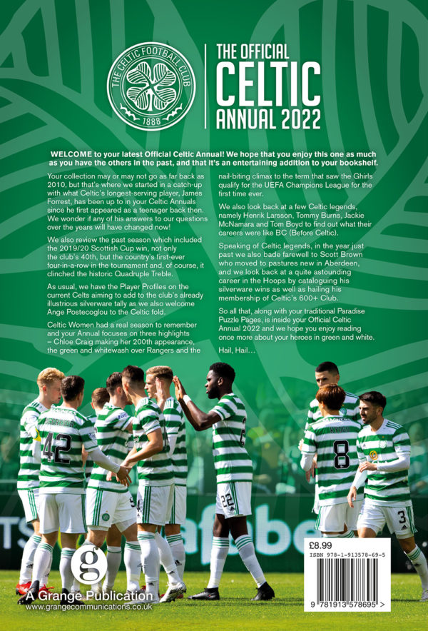 celtic 2022 back cover