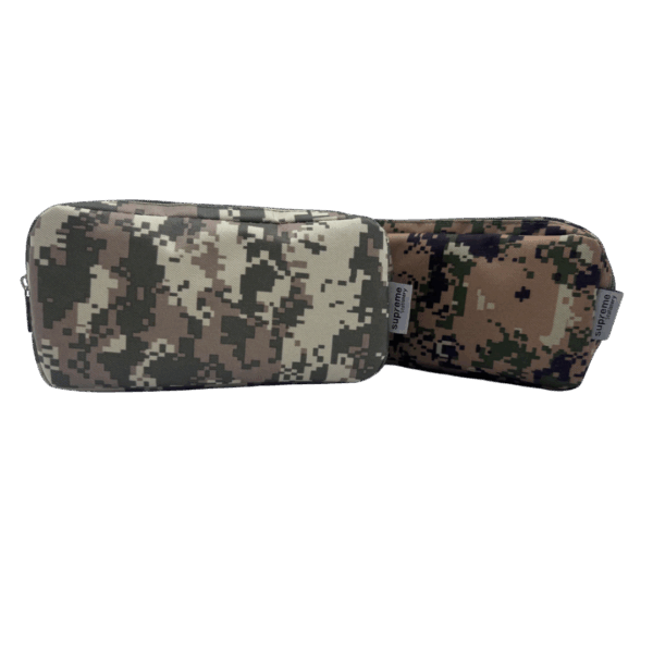 DOUBLE PENCIL CASE PIXEL CAMO