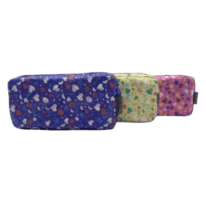 DOUBLE PENCIL CASE HEART MIX 2