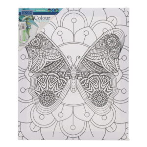 250x300mm Colour My Canvas - Butterfly