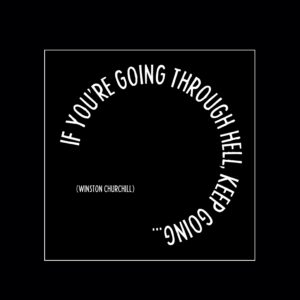 "going through hell" magnet