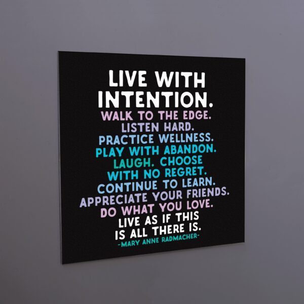 Quotable Magnets - Live With Intention