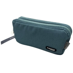 Double Pencil Case Blue